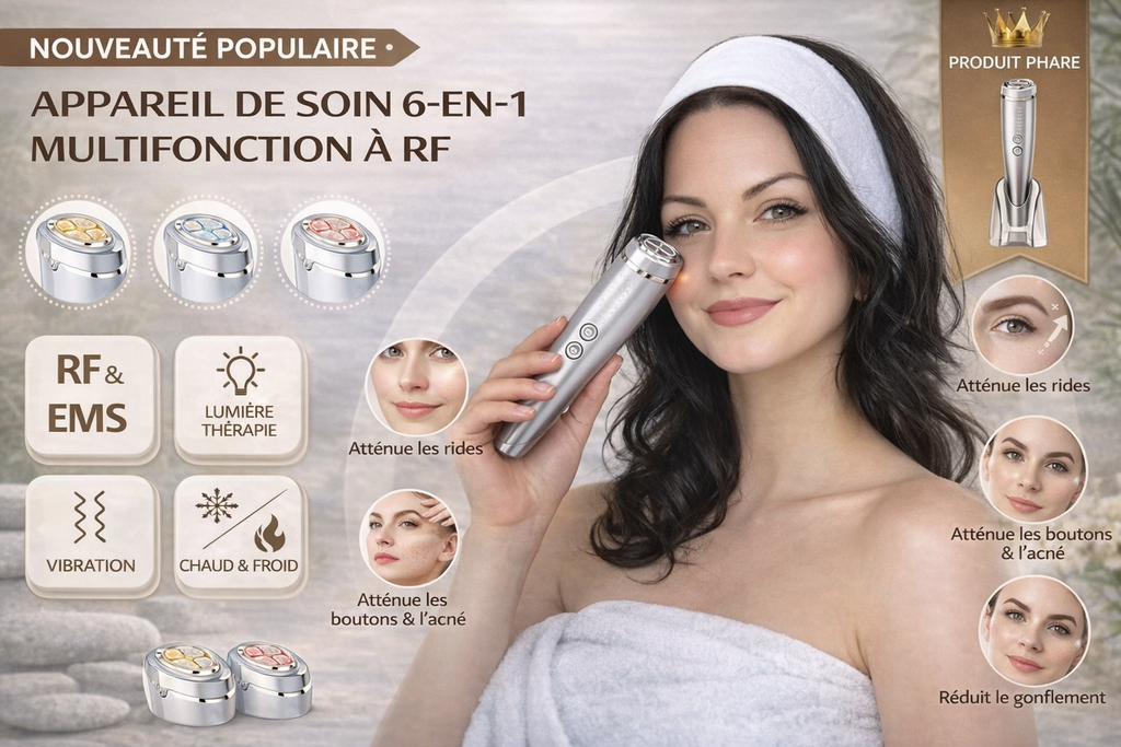 Appareil de Massage Visage 6-en-1