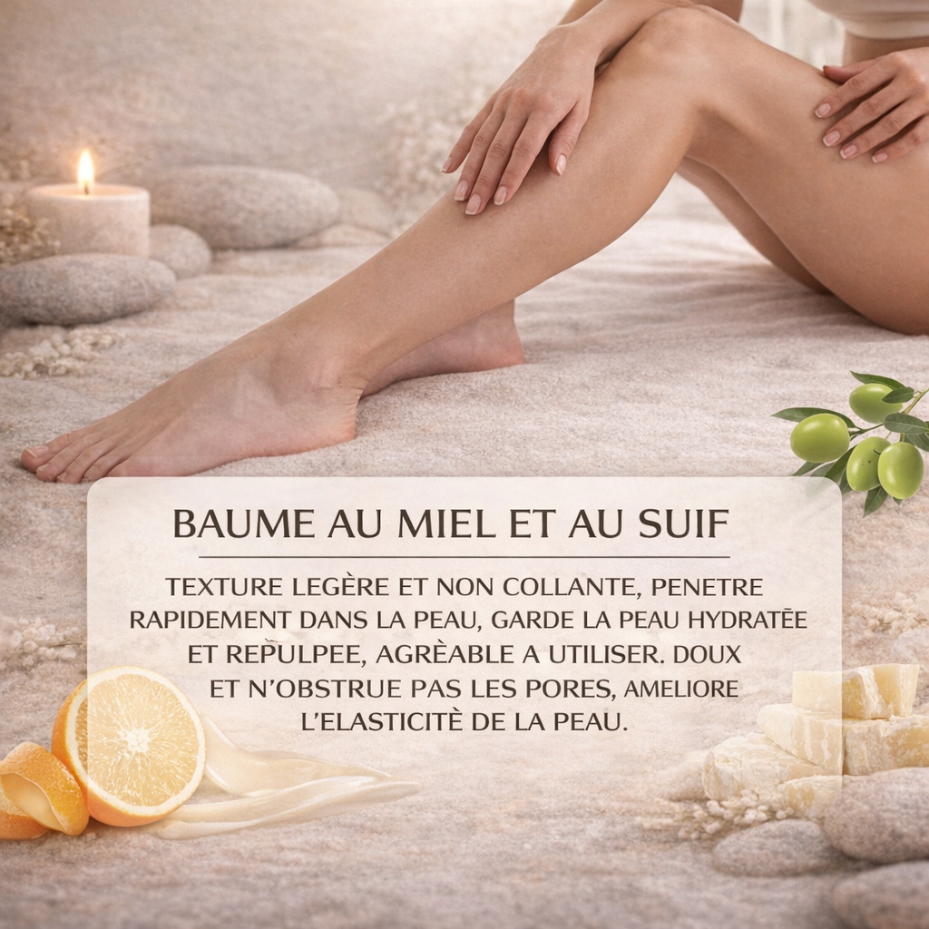 Crème Hydratante au Suif de Bœuf & Miel – Visage et Corps