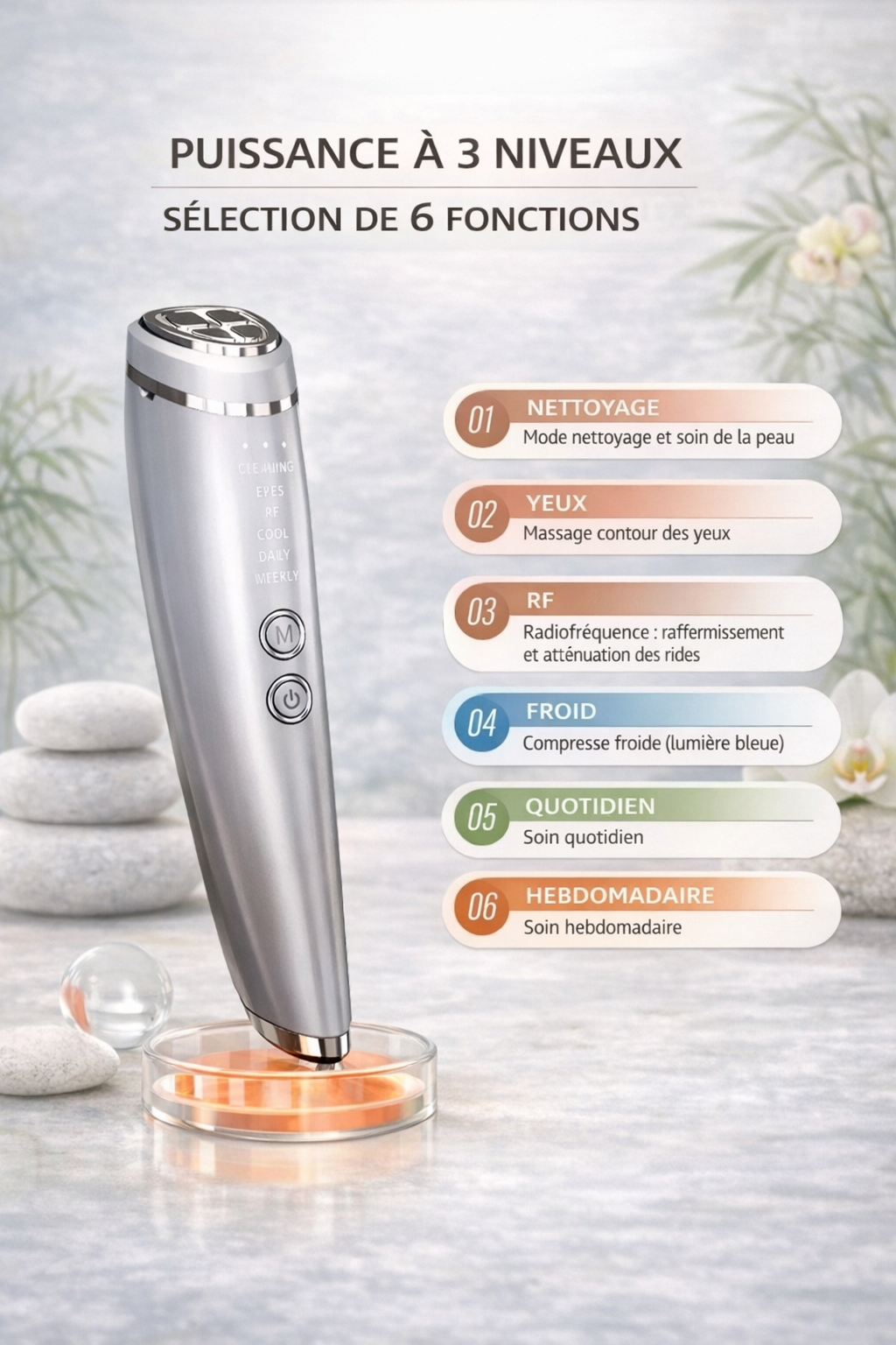 Appareil de Massage Visage 6-en-1