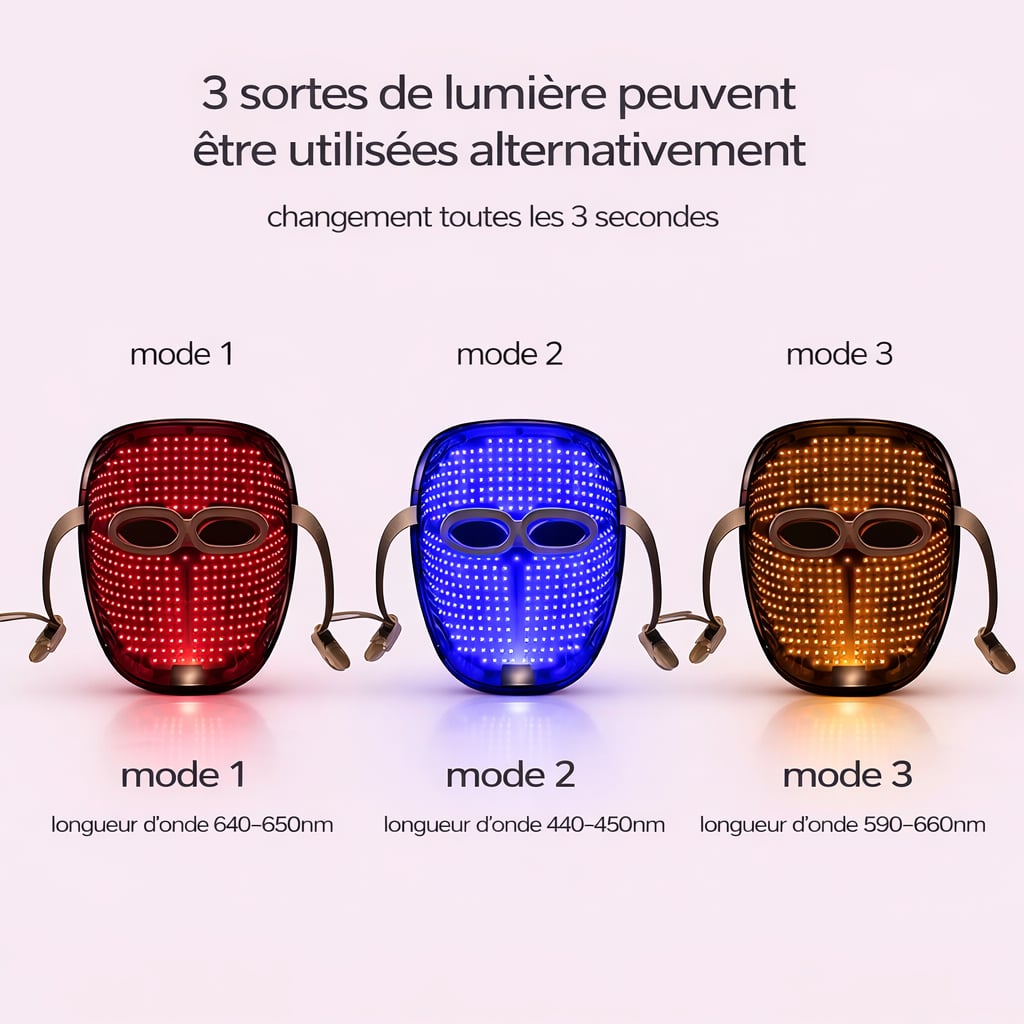 Masque de Luminothérapie Anti-Âge 1200 LEDS