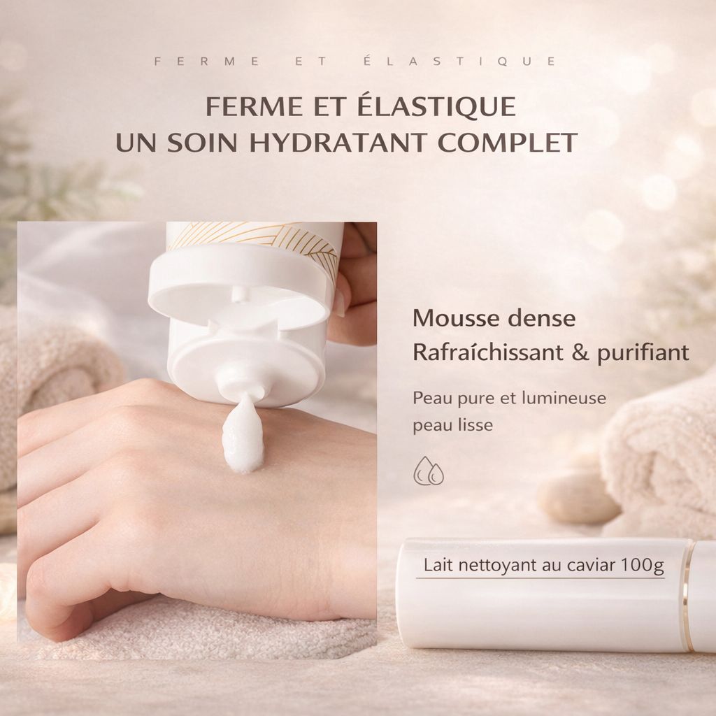 Coffret de Soins Visage au Caviar – Sérum & Essences Hydratantes