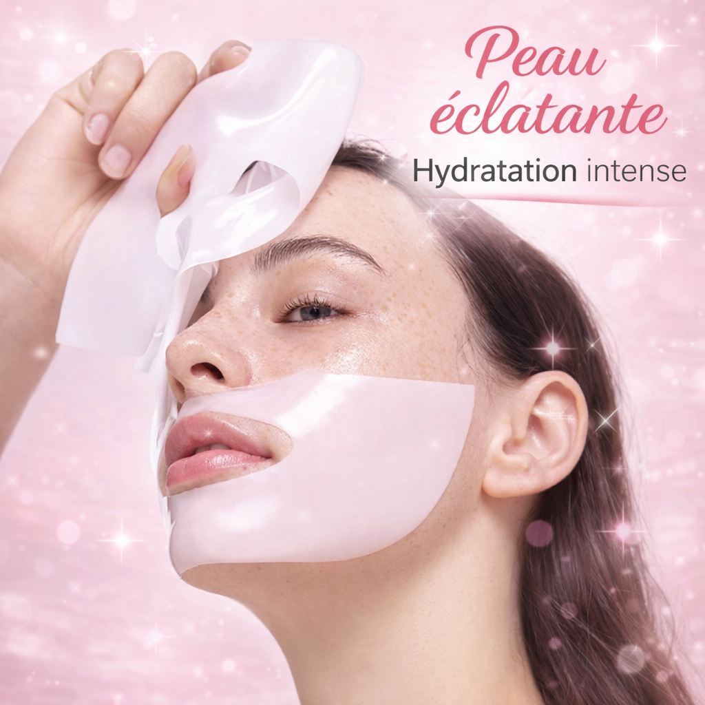 Masque de Nuit Coréen Repulpant – Effet Glass Skin (Bio-Collagène)