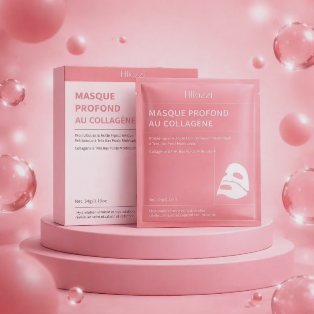 Masque de Nuit Coréen Repulpant – Effet Glass Skin (Bio-Collagène)